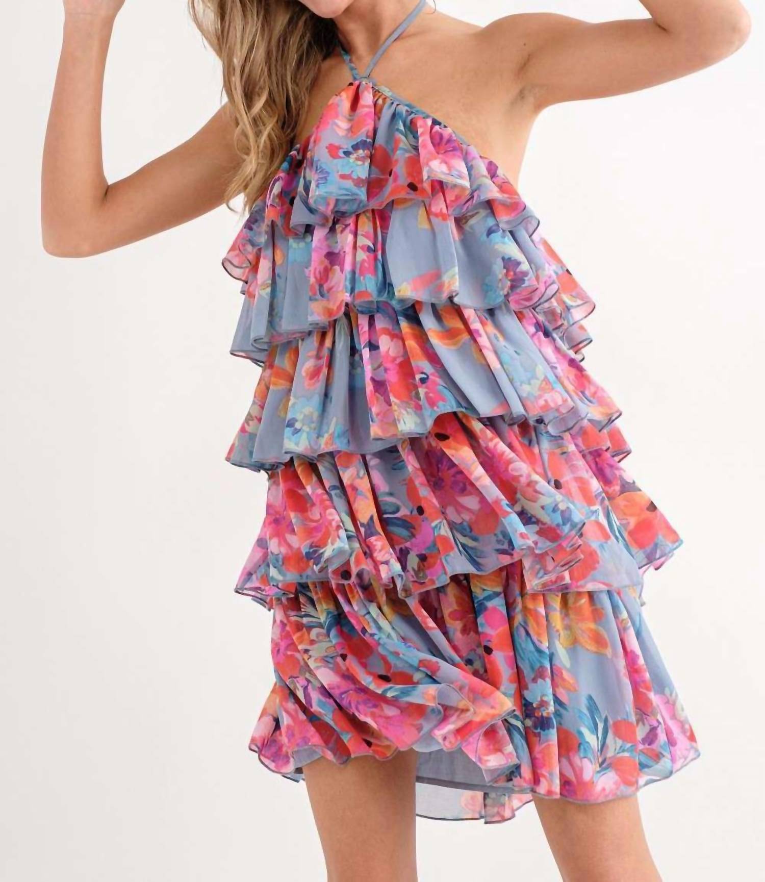 In The Beginning - Halter Mini Dress