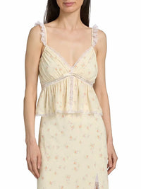 Loveshackfancy - Nicoleta Floral Laced Top
