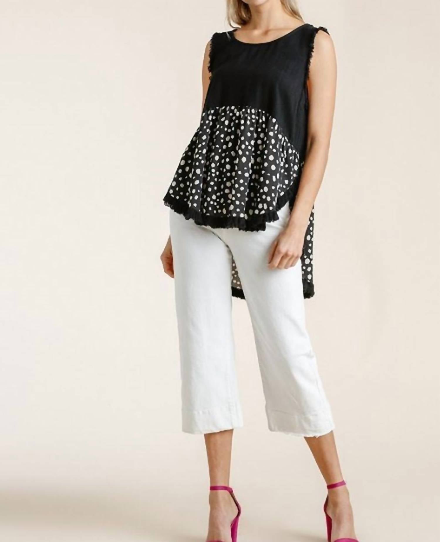 Umgee - Fringed Dalmatian Top