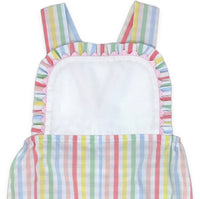 Lullaby Set Girls Margaux Bubble Onesies in rainbow stripe - kids' item - detail view