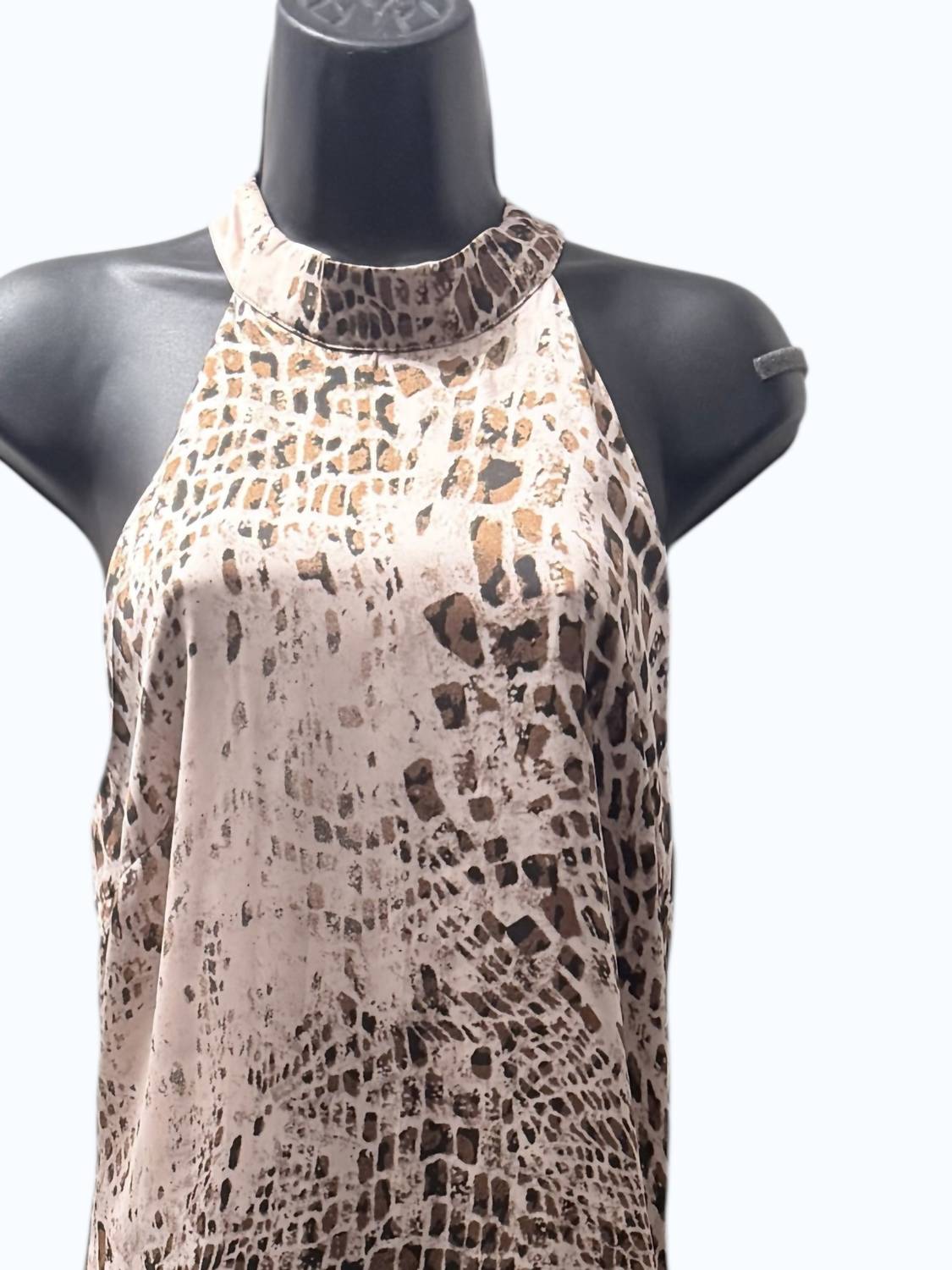ANDREE BY UNIT Women's Clara Classy Dress in brown multi - women's dress - detail view