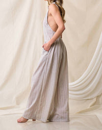 Saints & Hearts - Fay Linen Blend Jumpsuit