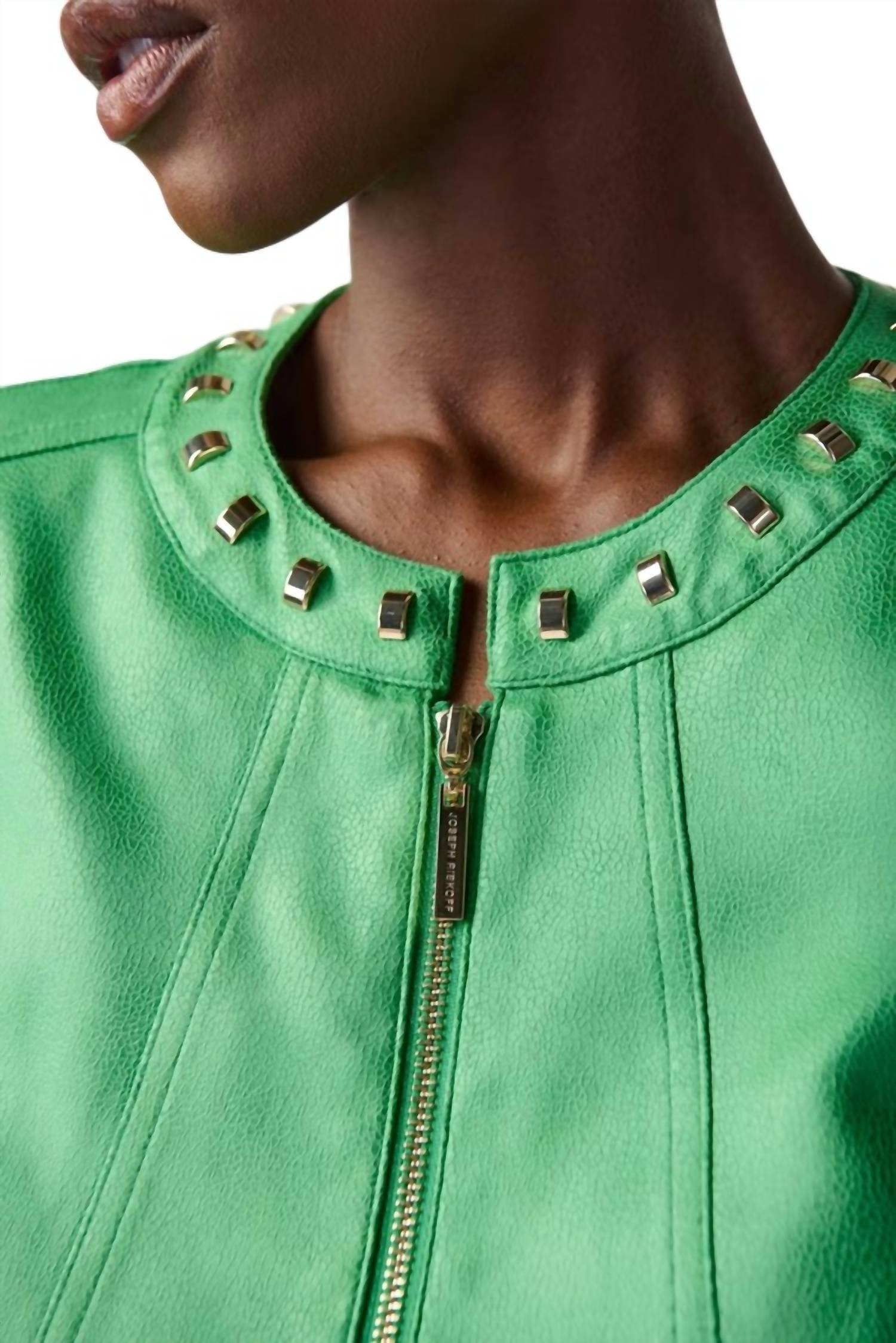 Joseph Ribkoff Zip Front Casual Jacket in island green - women's jacket - view 6