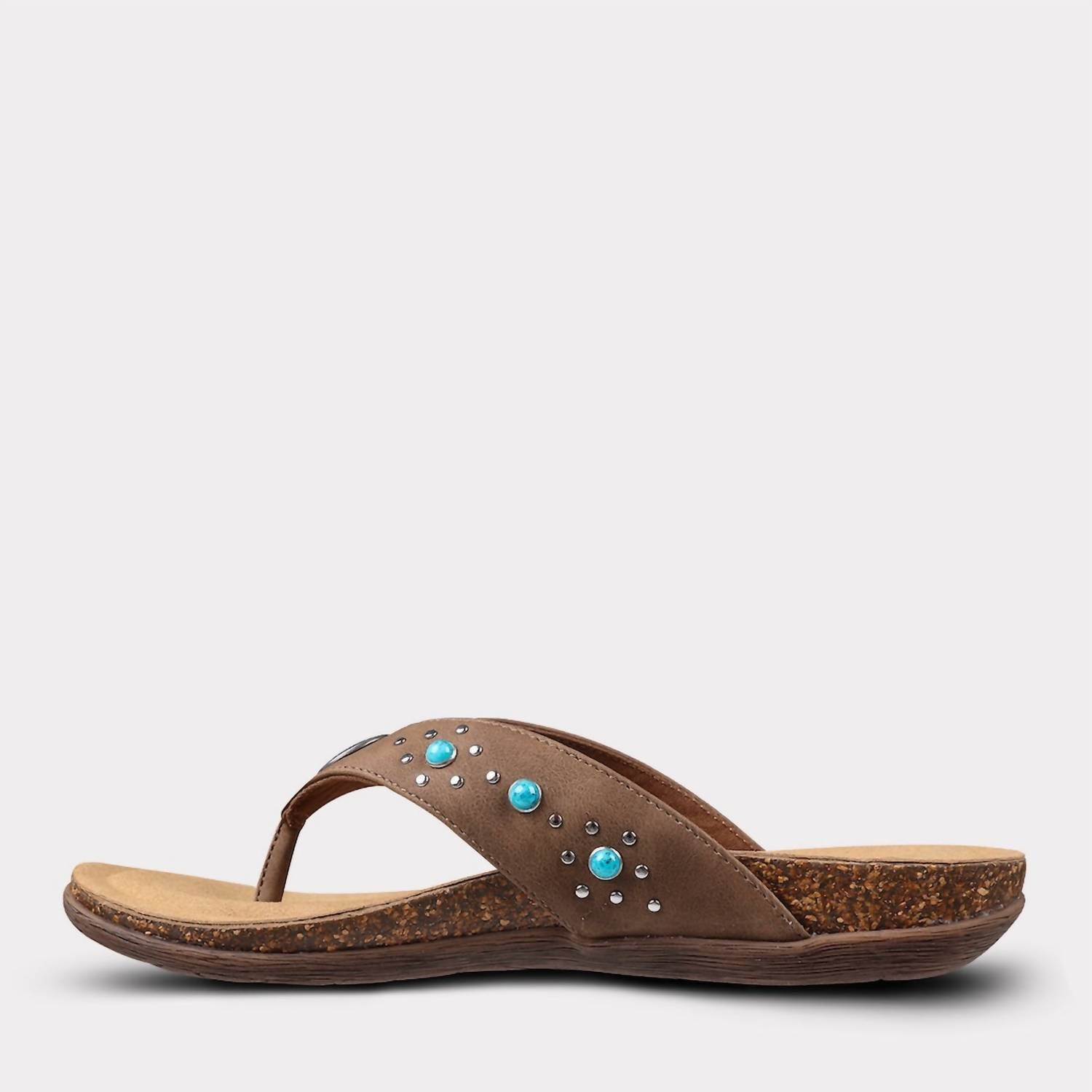 Mykos Women's Jovie Thong Sandal in brown - women's sandal - view 5