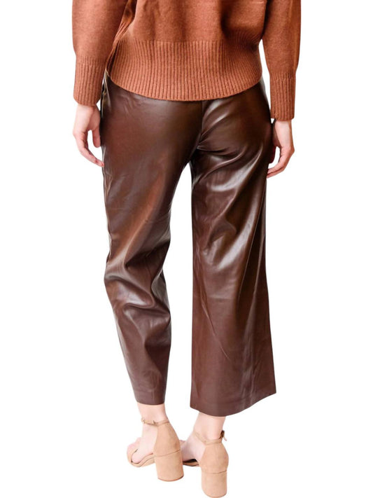 Suncoo - Faux Leather Pants