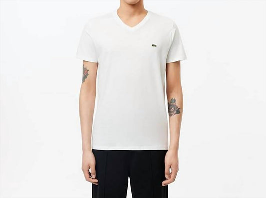 Lacoste - V-neck Short Sleeve Tee