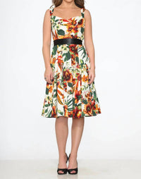 Orchid Bloom - Floral Swing Dress