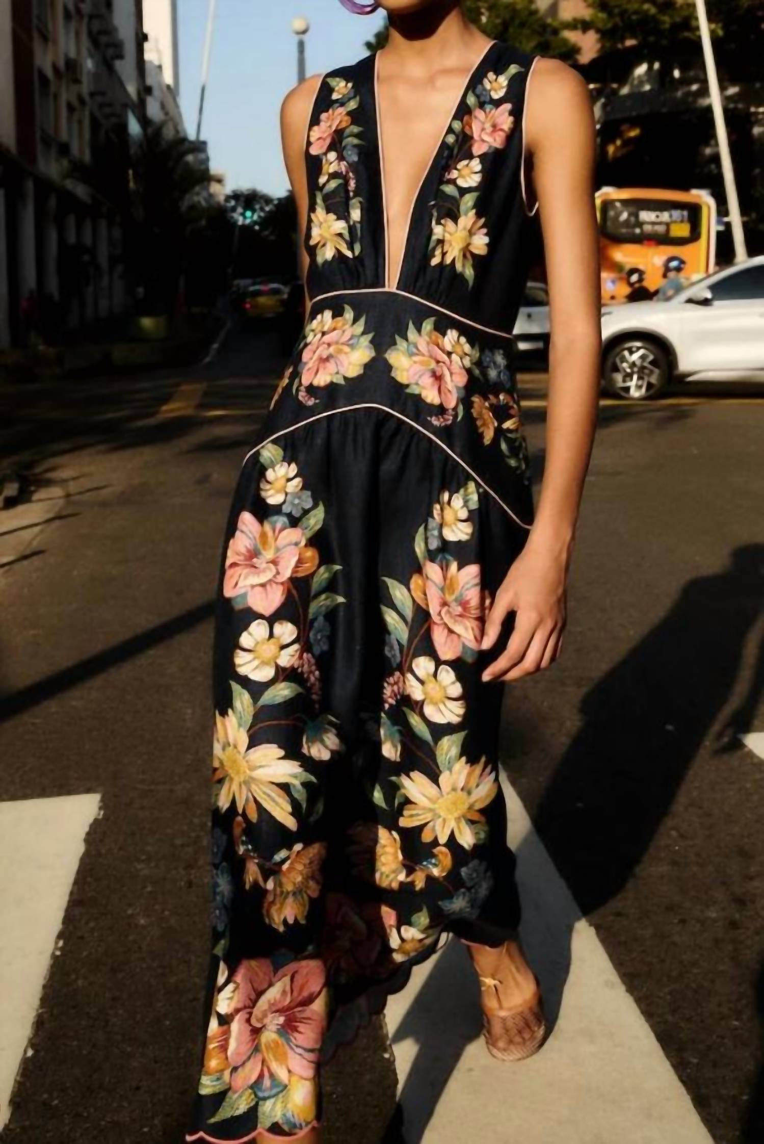 Farm Rio - Maria Floral Midi Dress