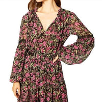 Misa Los Angeles Alicia Long Sleeve Top in flora fuchsia - women's blouse