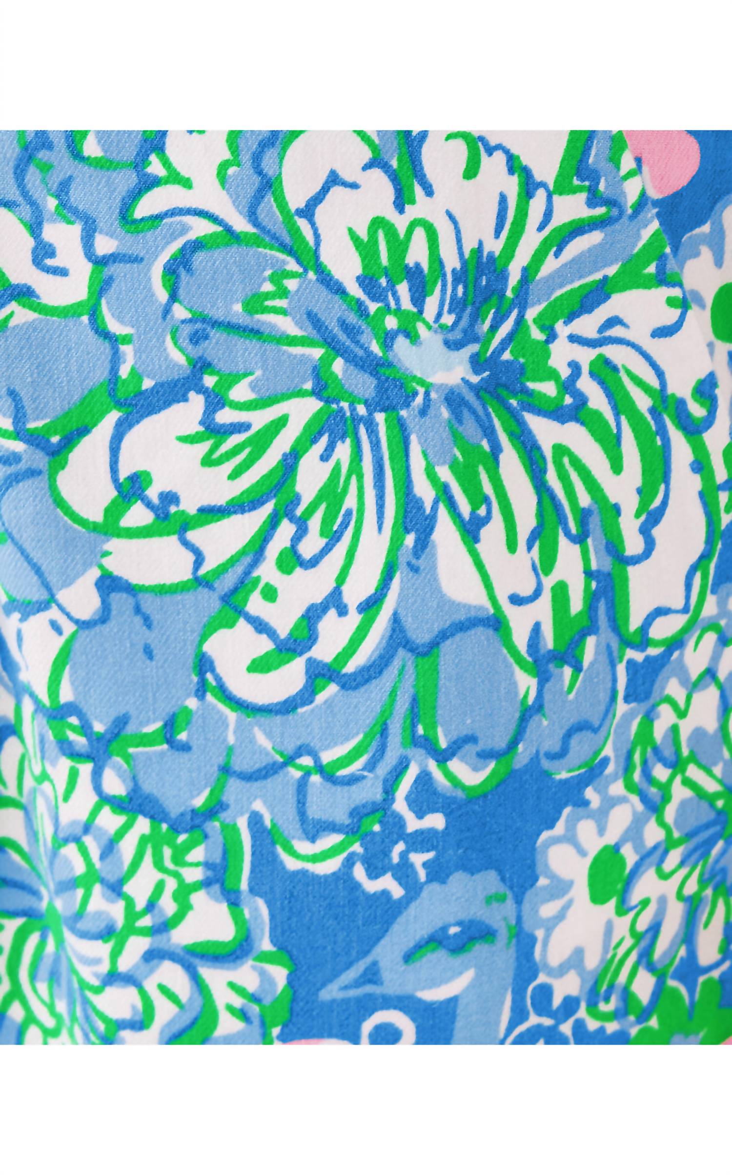 Lilly Pulitzer Caralena Linen Short in sunwashed blue plumes in bloom - women's shorts - view 4