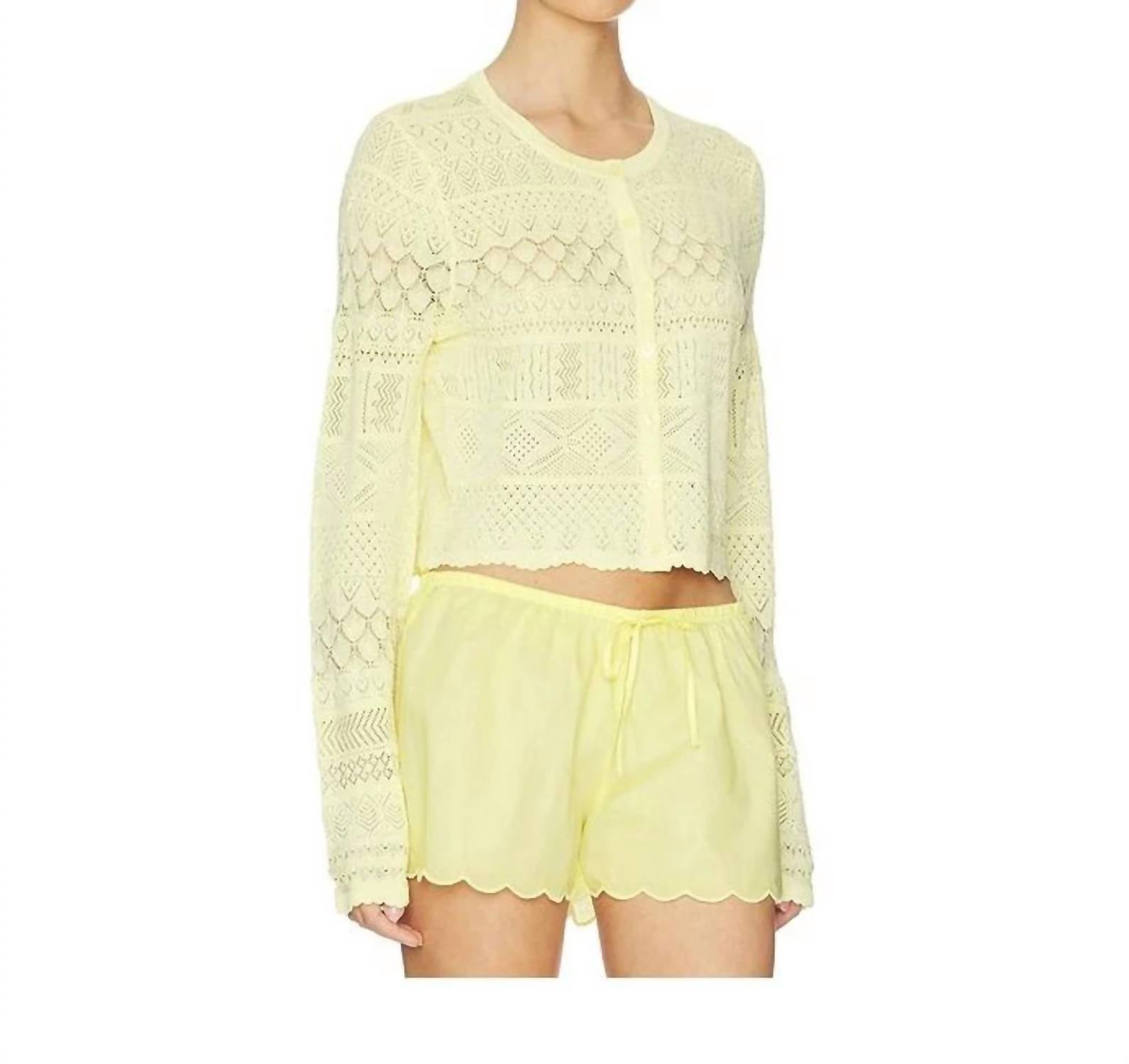 Loveshackfancy - Brigette Fine Pointelle Cardigan