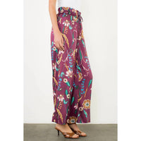 Thml - Sophia Floral Smocked Waist Wide Leg Pants