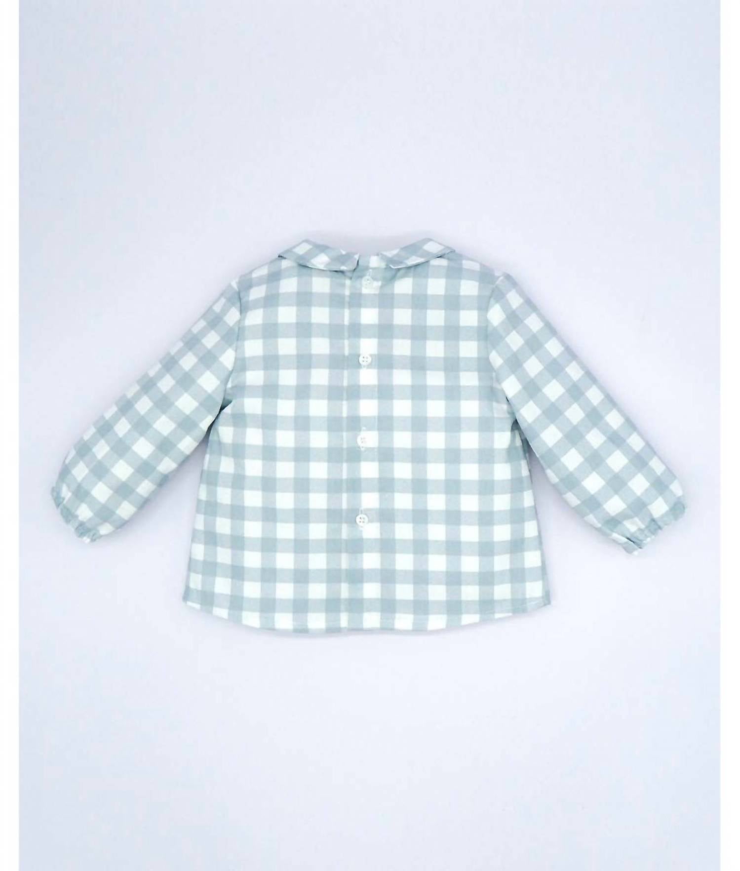 Fina Ejerique - Boy's Gingham Checkered Shirt