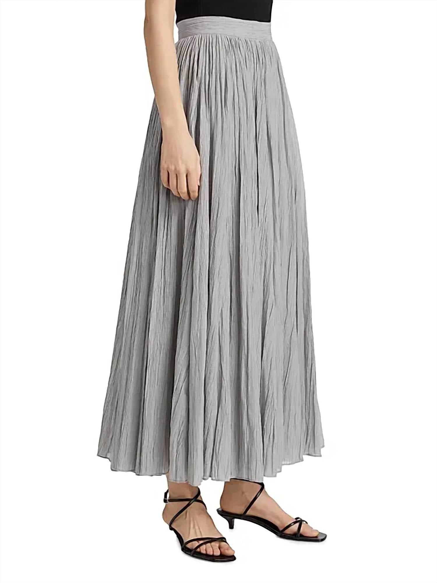 Toteme - Crinkled Plisse Maxi Skirt