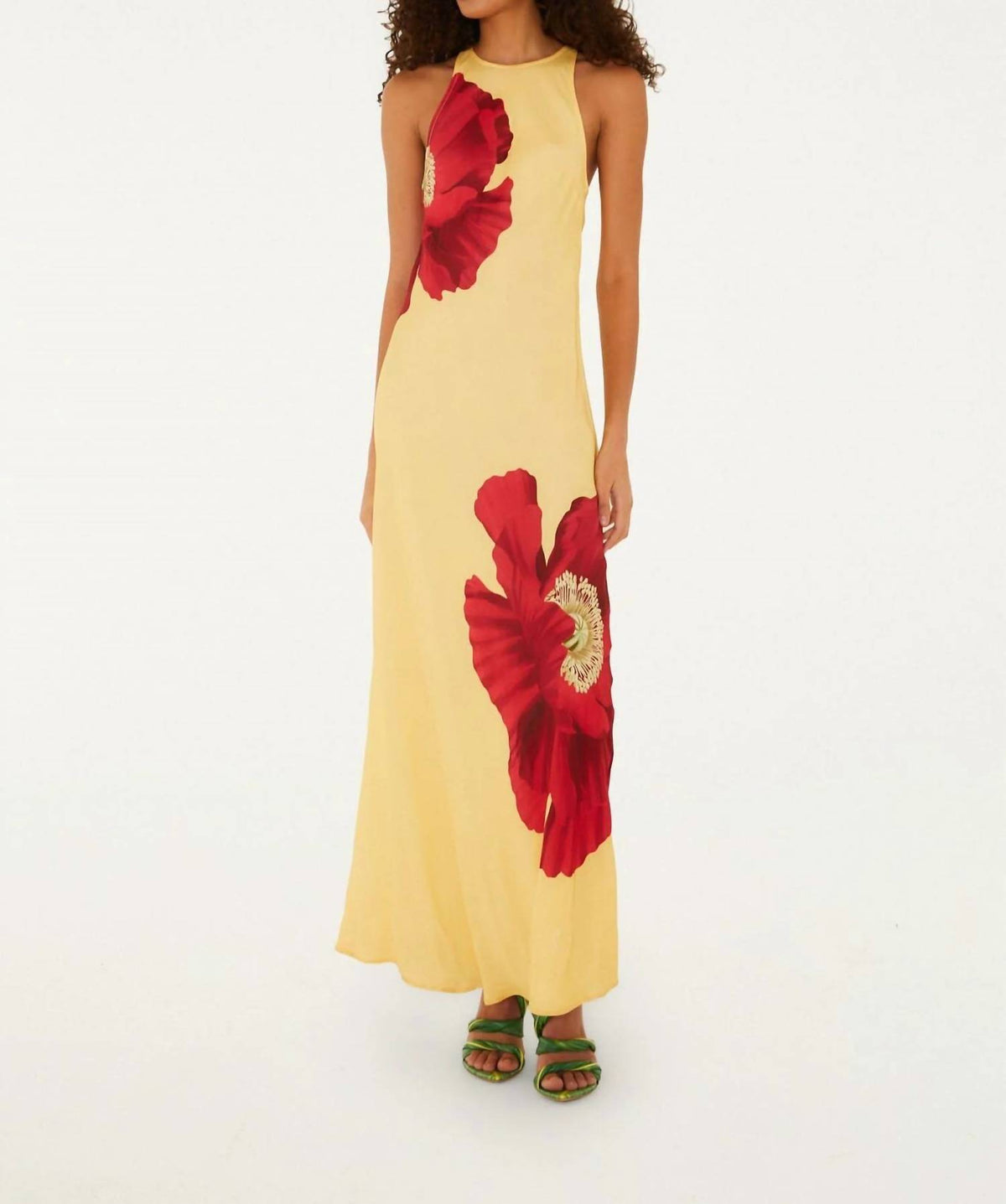 Farm Rio - Poppy Flowers Sleeveless Maxi Dress