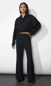 Greylin - Abigail Drawstring Flared Pants