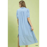 Style Usa - Gingham Midi Dress