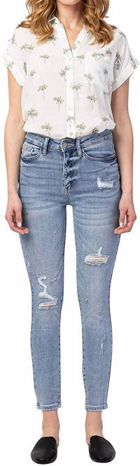 Judy Blue - High Rise Destroyed Skinny Jeans