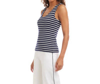 Karen Kane - Stripe Scoop Neck Double Layer Tank