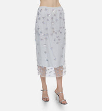 Forte Forte - Metallic Floral Sequins Skirt