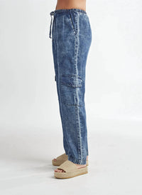 Red Haute - Denim Cargo Pant
