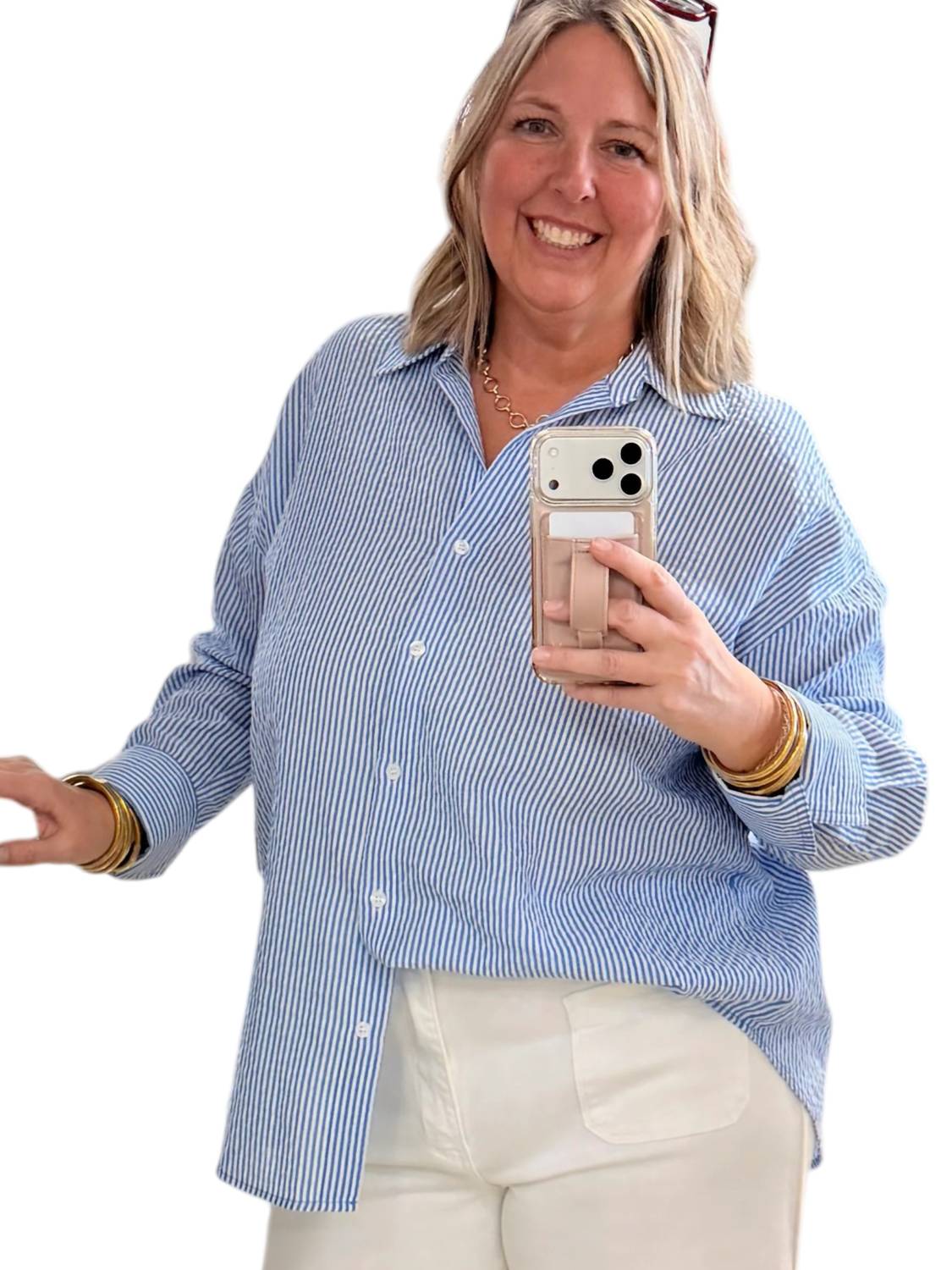 Hyfve - Oversized Collared Shirt