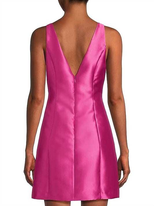 Hutch - Chesca Satin Bow Mini Dress