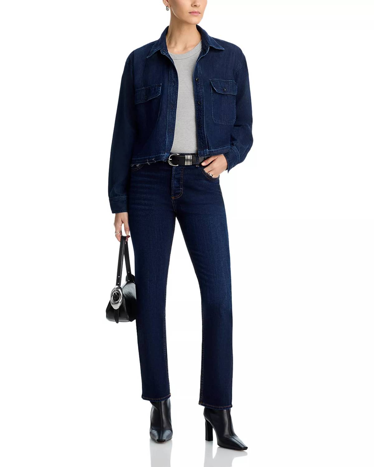Askk Ny - Kingpin High Rise Ankle Slim Jeans