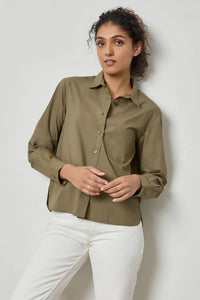Lilla P - Poplin Button Down Top
