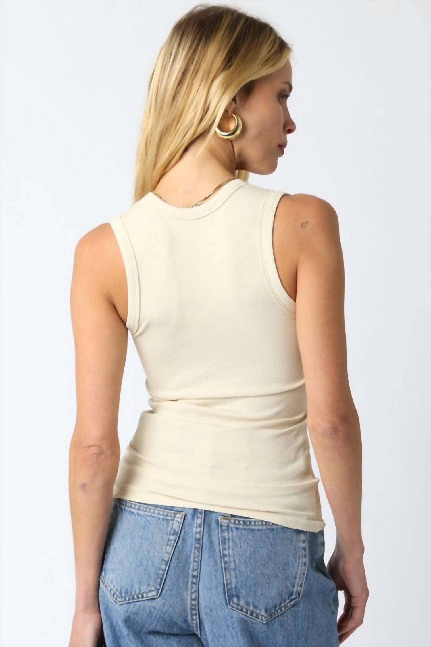 Olivaceous - Kylie Scoop Tank Top
