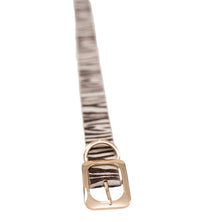 Nonchalant Label Women's Vince Leather Belt in zebra - women's accessory - detail view