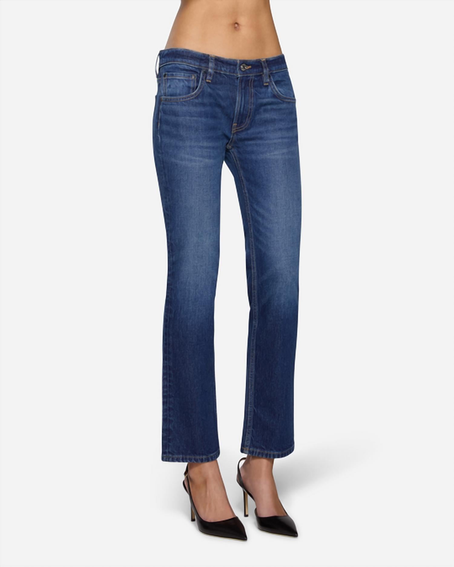 EB Denim Lola Slim Cigarette Jeans in tribeca - women's jeans - alternate view