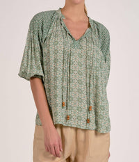 Elan - Boho Peasant Top