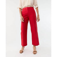 Ann Mashburn Frankie Cropped Pants in red - women's pants