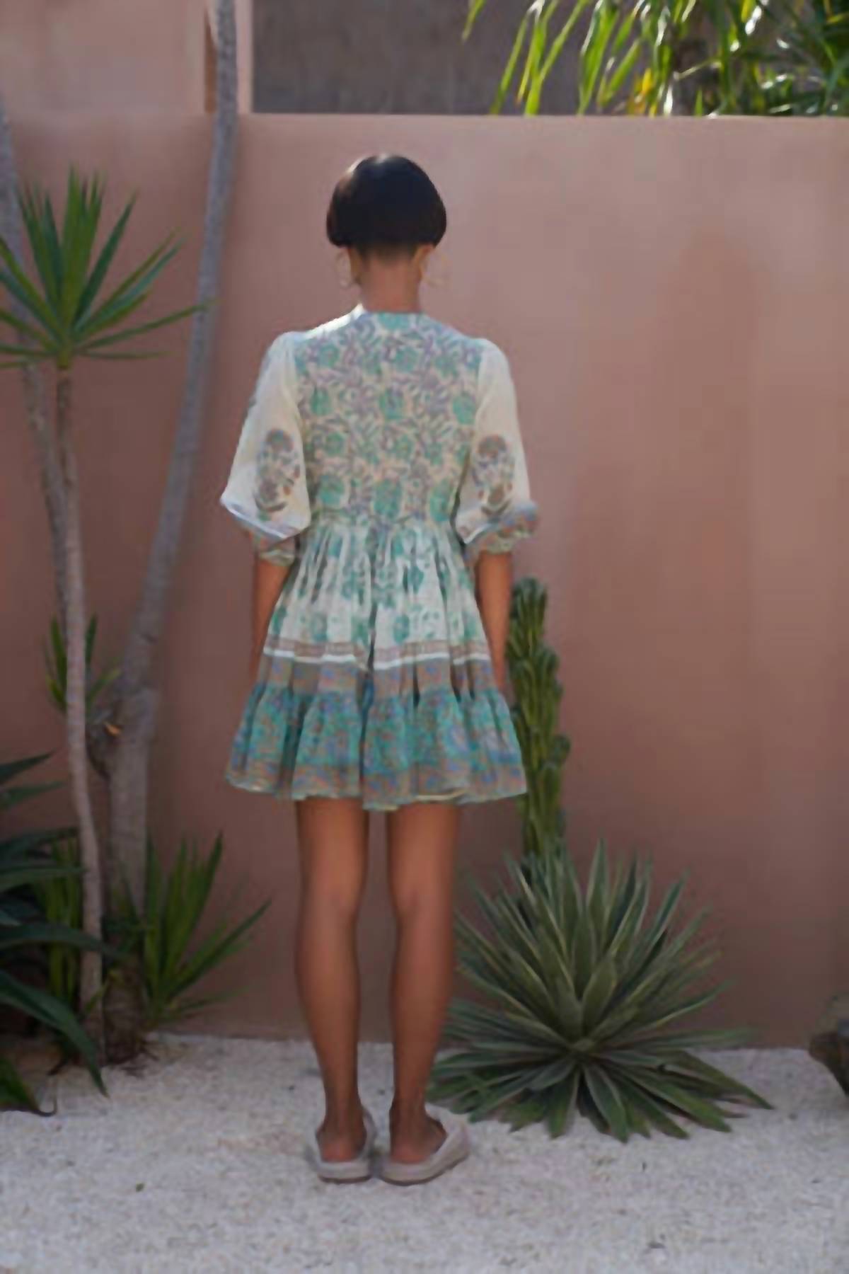 Mo Maya - Honeydew Mini Dress
