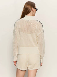 Sanctuary - Open Stitch Track Jacket