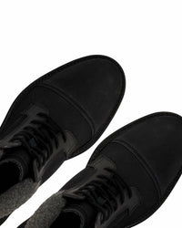 Vintage Foundry Co. Men's Stone Boots With Faux Fur Trim in black - men's boots - view 5