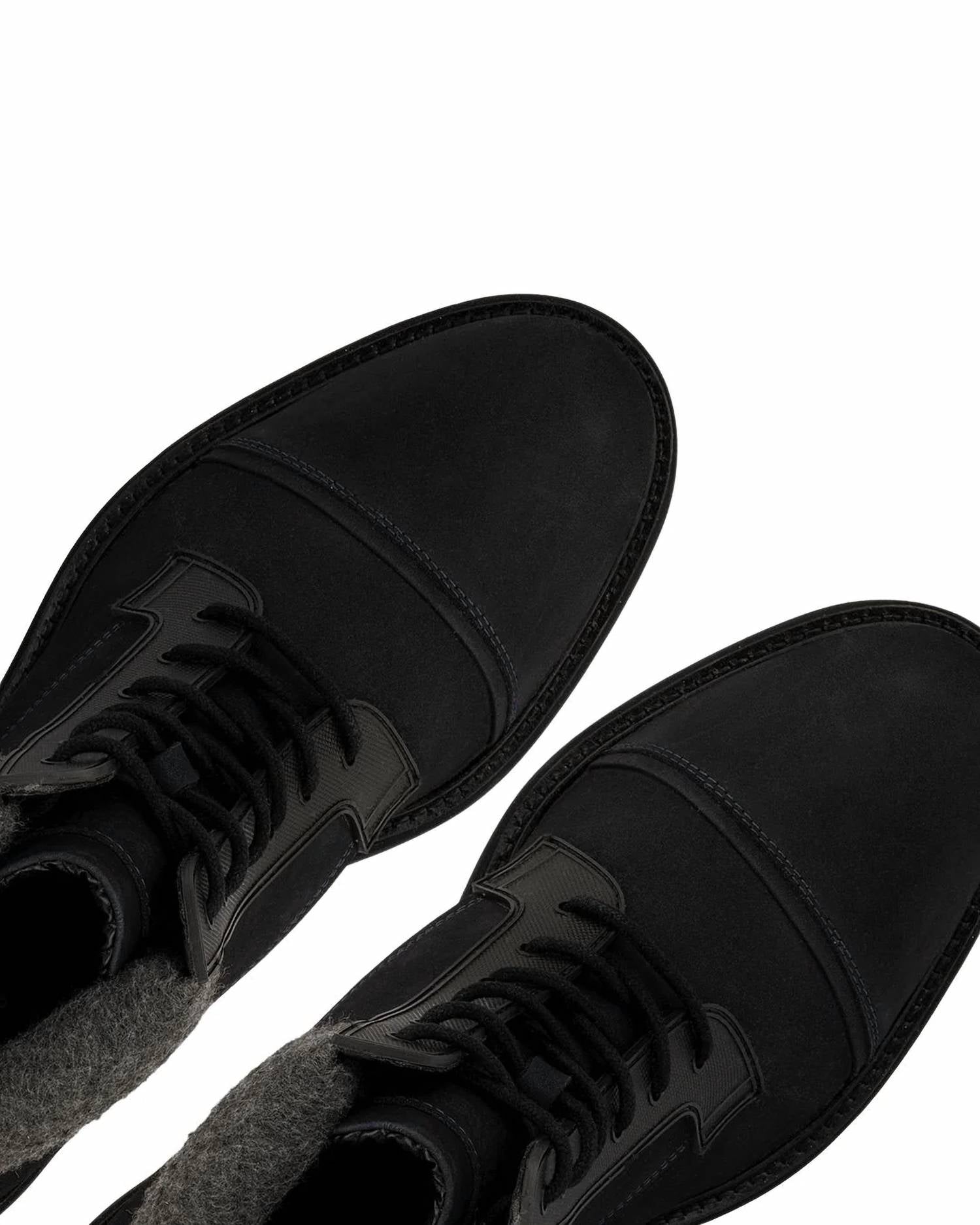 Vintage Foundry Co. Men's Stone Boots With Faux Fur Trim in black - men's boots - view 5