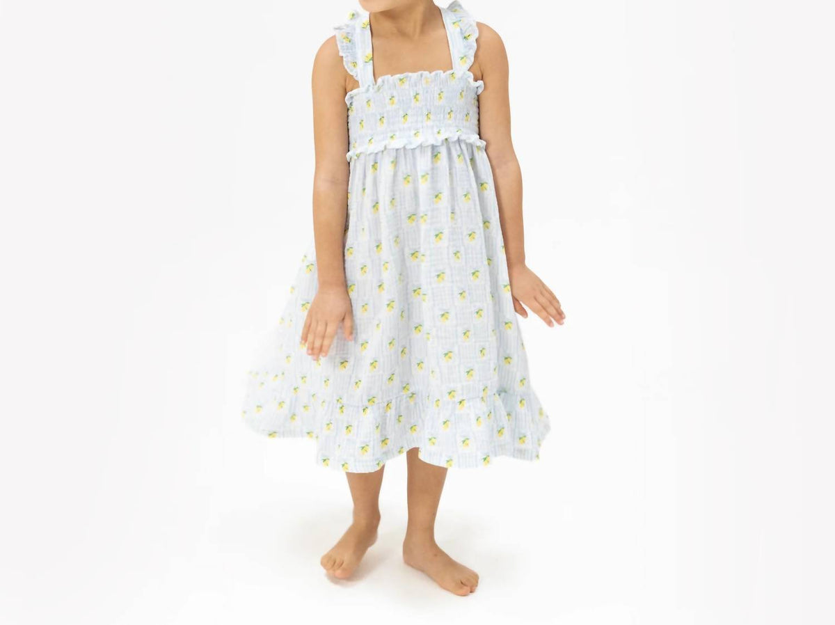 Angel Dear - Lovely Lemons Smocked Ruffle Sundress