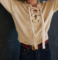 Nation Ltd - Rory Lace-up Sweater