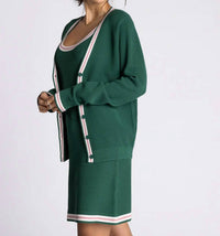 Thread & Supply Becca Cardigan in forest pink - women's cardigan - view 4