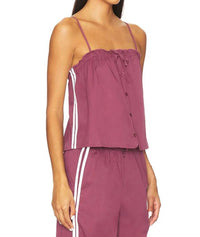 We Wore What - Button Up Boxy Tank Top