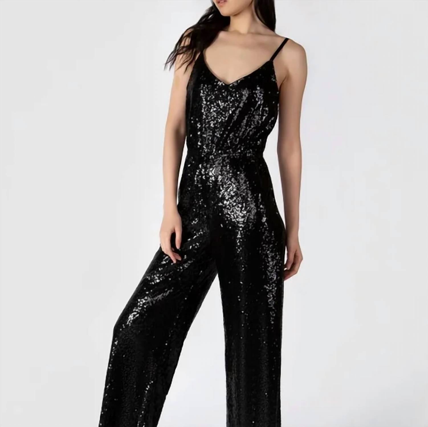 Dex - Sequin Wide Leg Jumpsuit