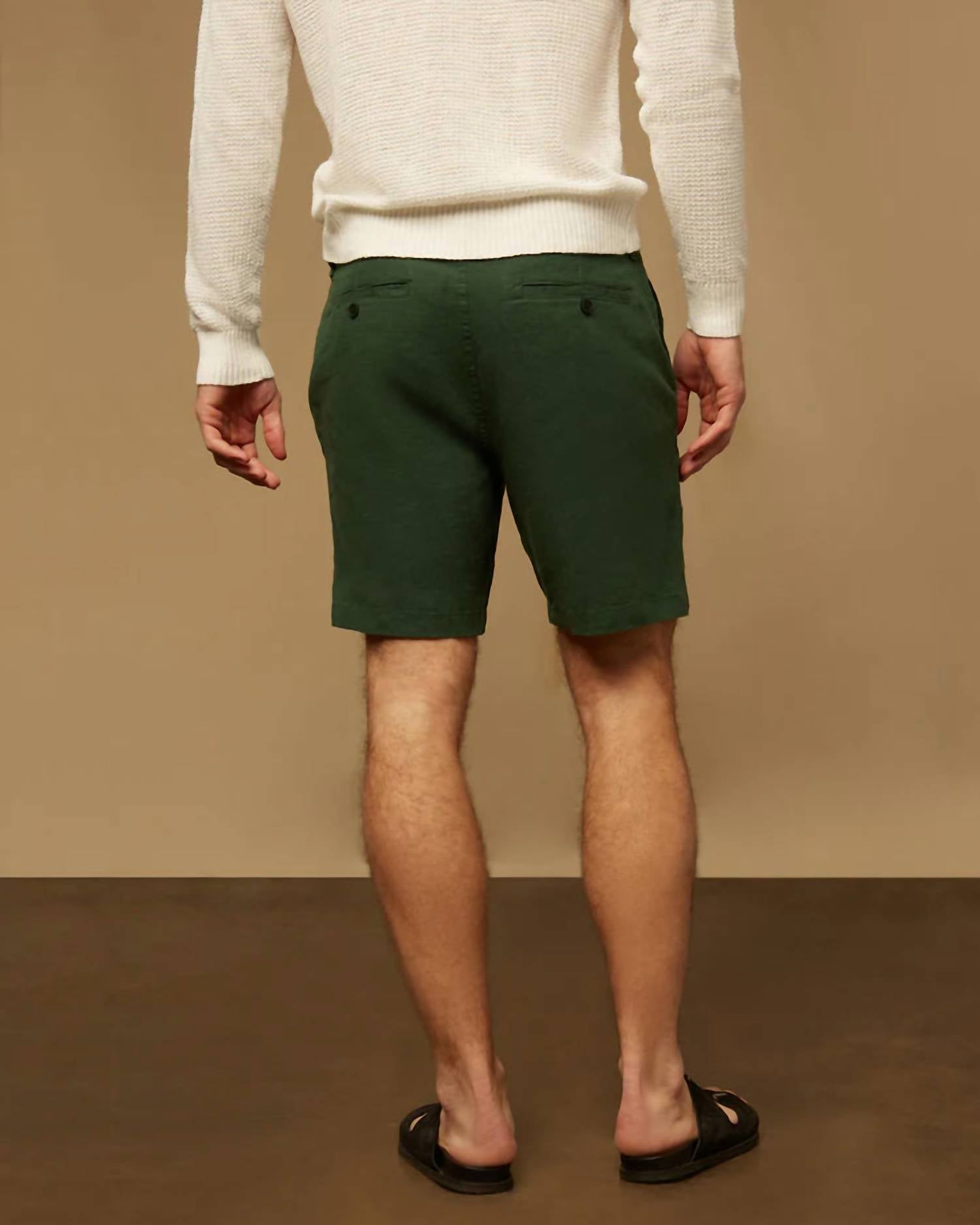 MEN STRETCH LINEN TRAVELER SHORT
