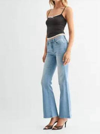 Just Black Denim - Low Rise Flare Jean