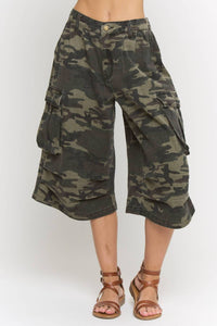 Jade By Jane - Camo Cargo Midi Pants - Plus