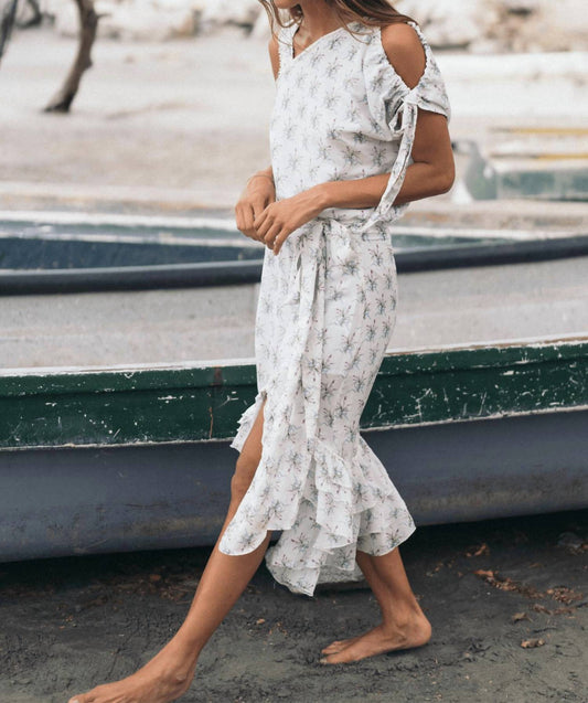 Guadalupe Design - Azure Midi Skirt