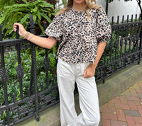 Mable - Peek A Bow Top