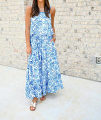 Meet Me In Santorini - Floral Print Skirt Set