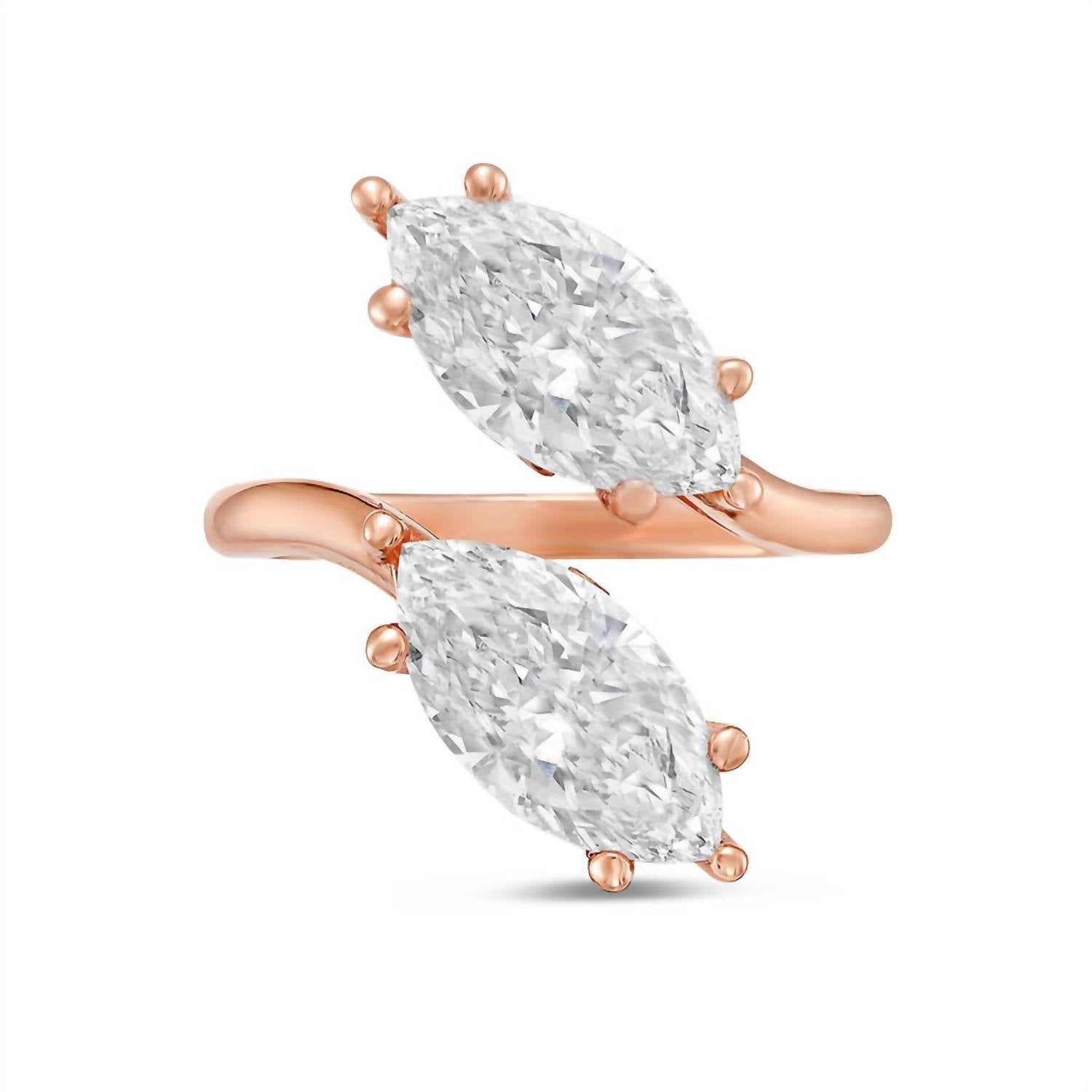 Diana M Jewels - Women's Marquise Lab-Grown Diamond Fashion Ring (3.00 Ct) - Signature